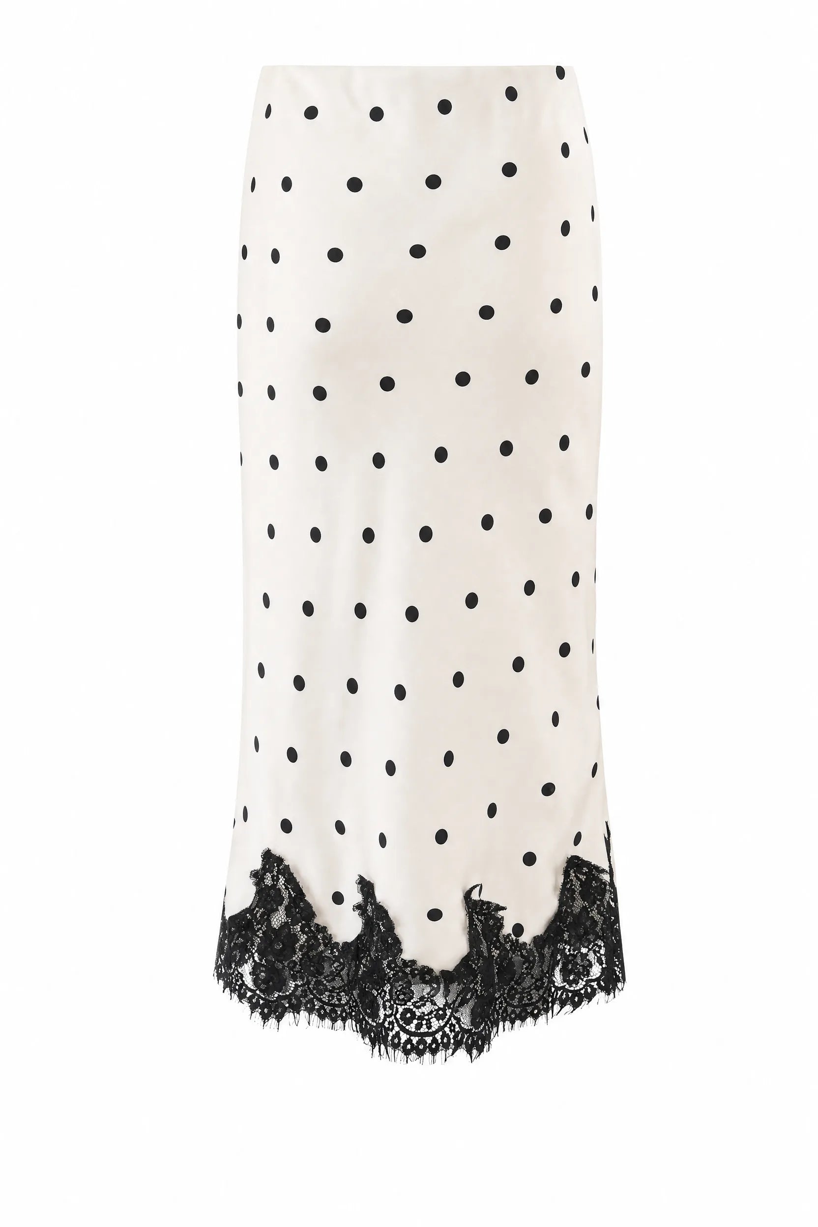Jupe longue à pois et dentelle | Lounelle Paris