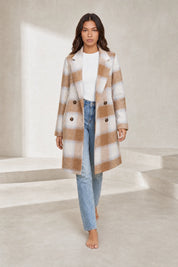 Manteau long à carreaux | Lounelle Paris