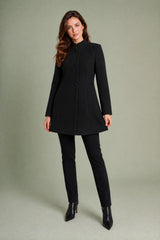 Cappotto midi con collo alto