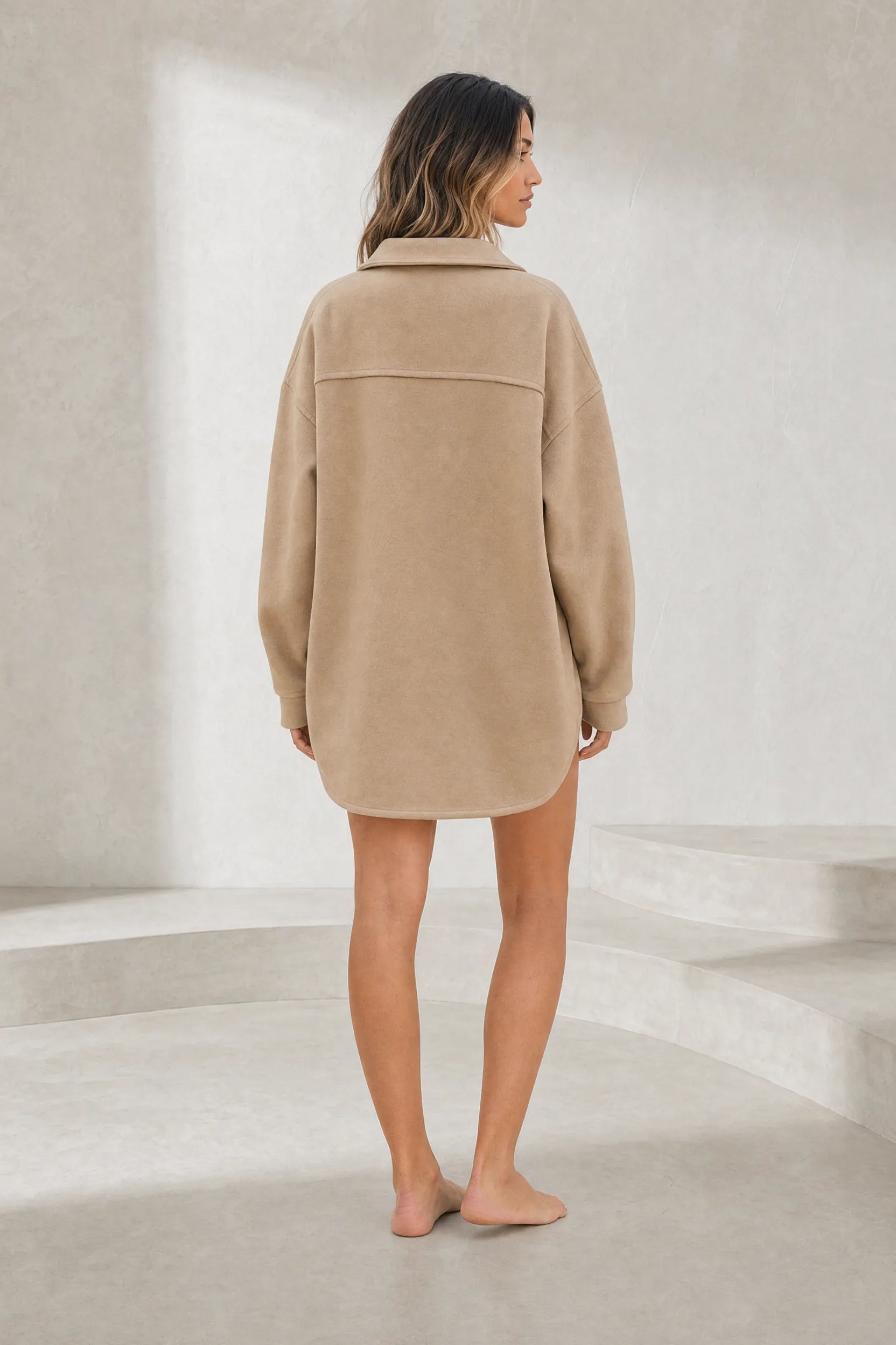 Manteau mi-long ample à revers | Lounelle Paris