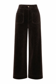 Pantalon café taille haute coupe ample | Lounelle Paris