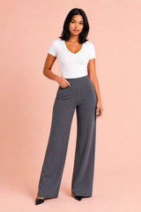 Pantalone fluido a vita alta