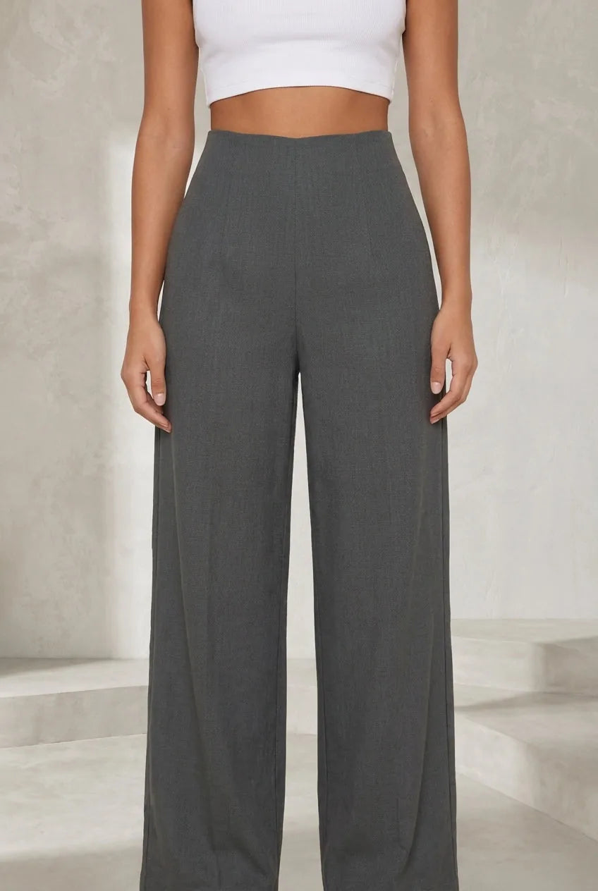 Pantalon large fluide taille haute | Lounelle Paris