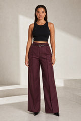 Pantalone ampio a vita alta
