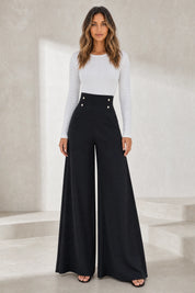 Pantalon large taille haute fluide | Lounelle Paris