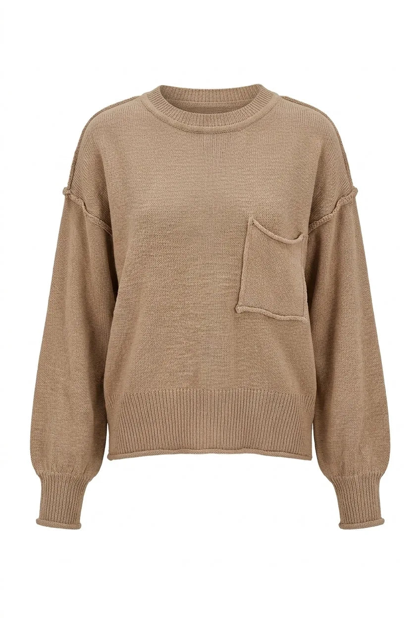 Pull ample à poche poitrine | Lounelle Paris