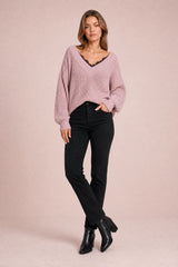 Pull col V in pizzo