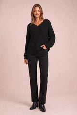 Pull col V in pizzo