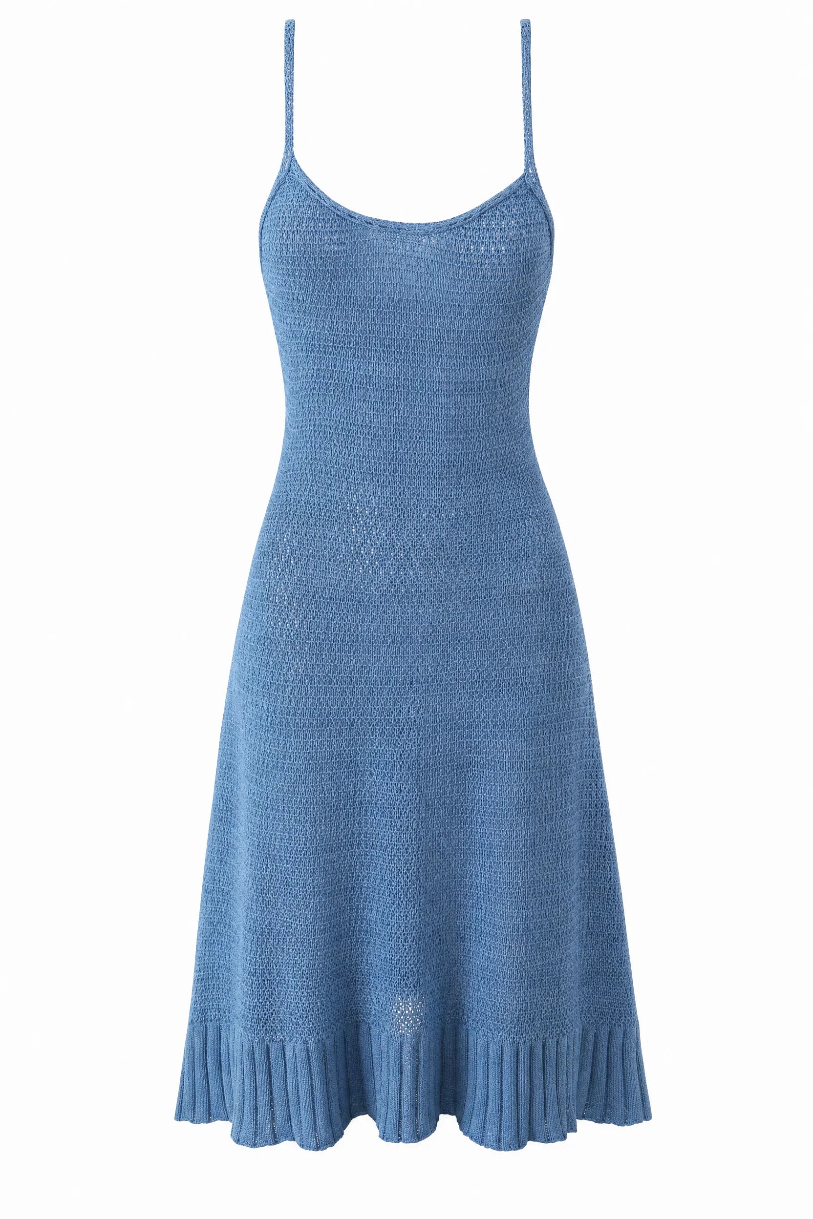 Robe à bretelles dos nu volantée | Lounelle Paris