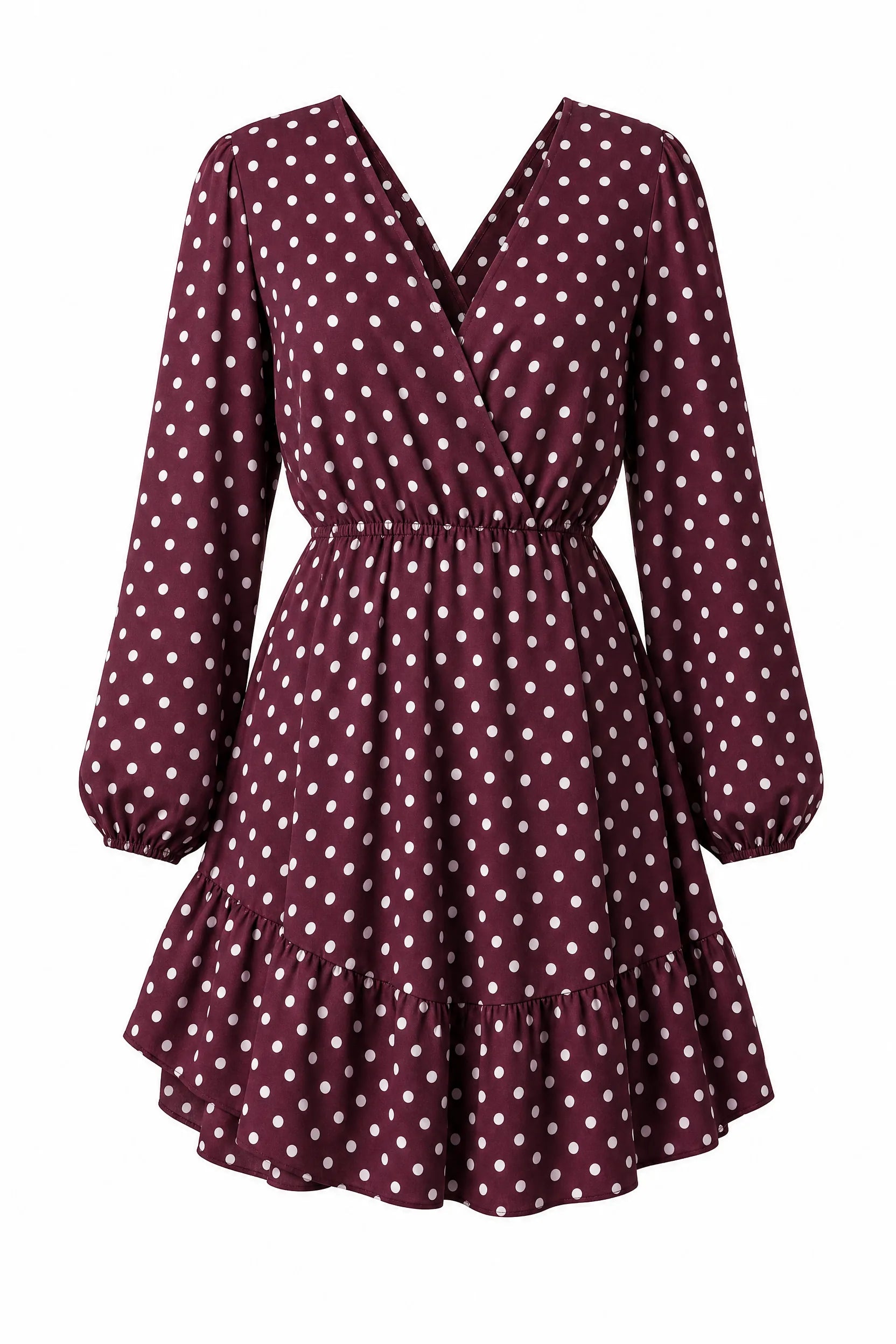 Robe à pois col V | Lounelle Paris