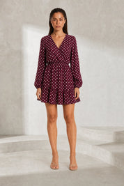 Robe à pois col V | Lounelle Paris