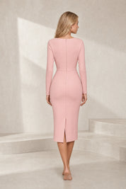 Robe asymétrique à fleur d'épaule | Lounelle Paris