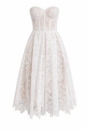 Robe bustier en dentelle | Lounelle Paris