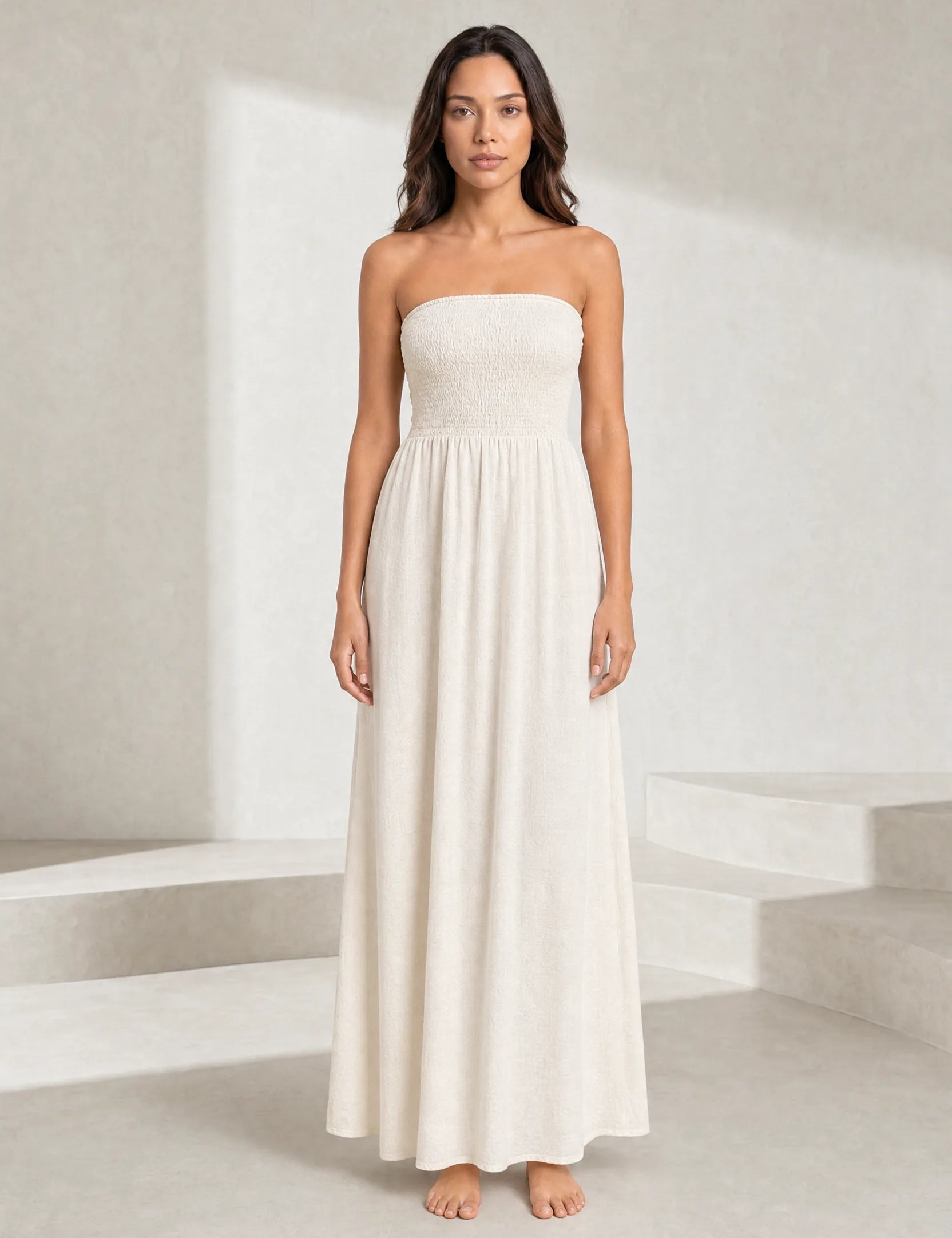 Robe bustier épaules dénudées | Lounelle Paris