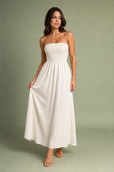 Abito bustier a spalle nude