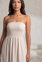 Robe bustier épaules dénudées | Lounelle Paris