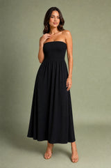Abito bustier a spalle nude