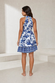 Robe halter imprimé floral | Lounelle Paris