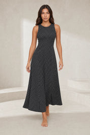 Robe longue à pois dos nu | Lounelle Paris
