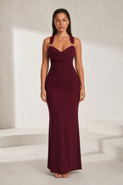 Robe longue col bénitier dos nu | Lounelle Paris