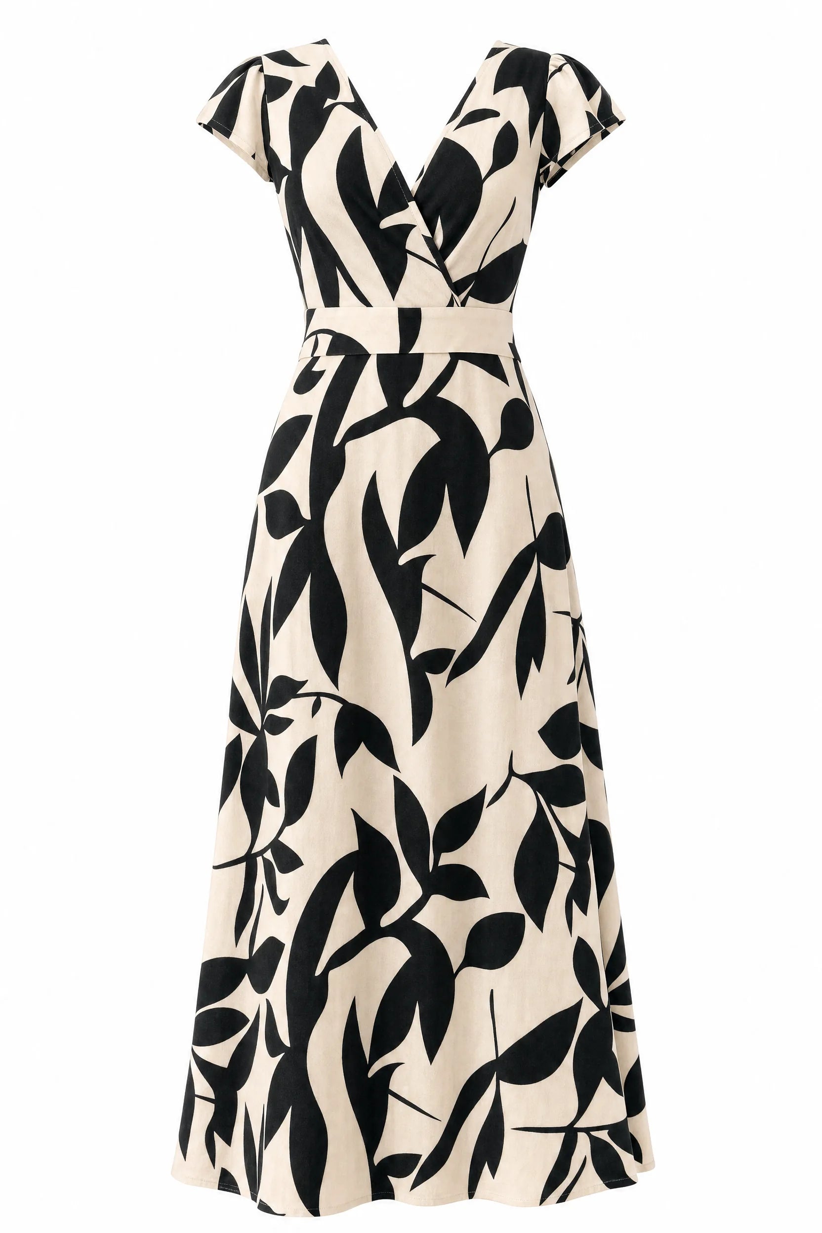 Robe longue imprimée col V | Lounelle Paris