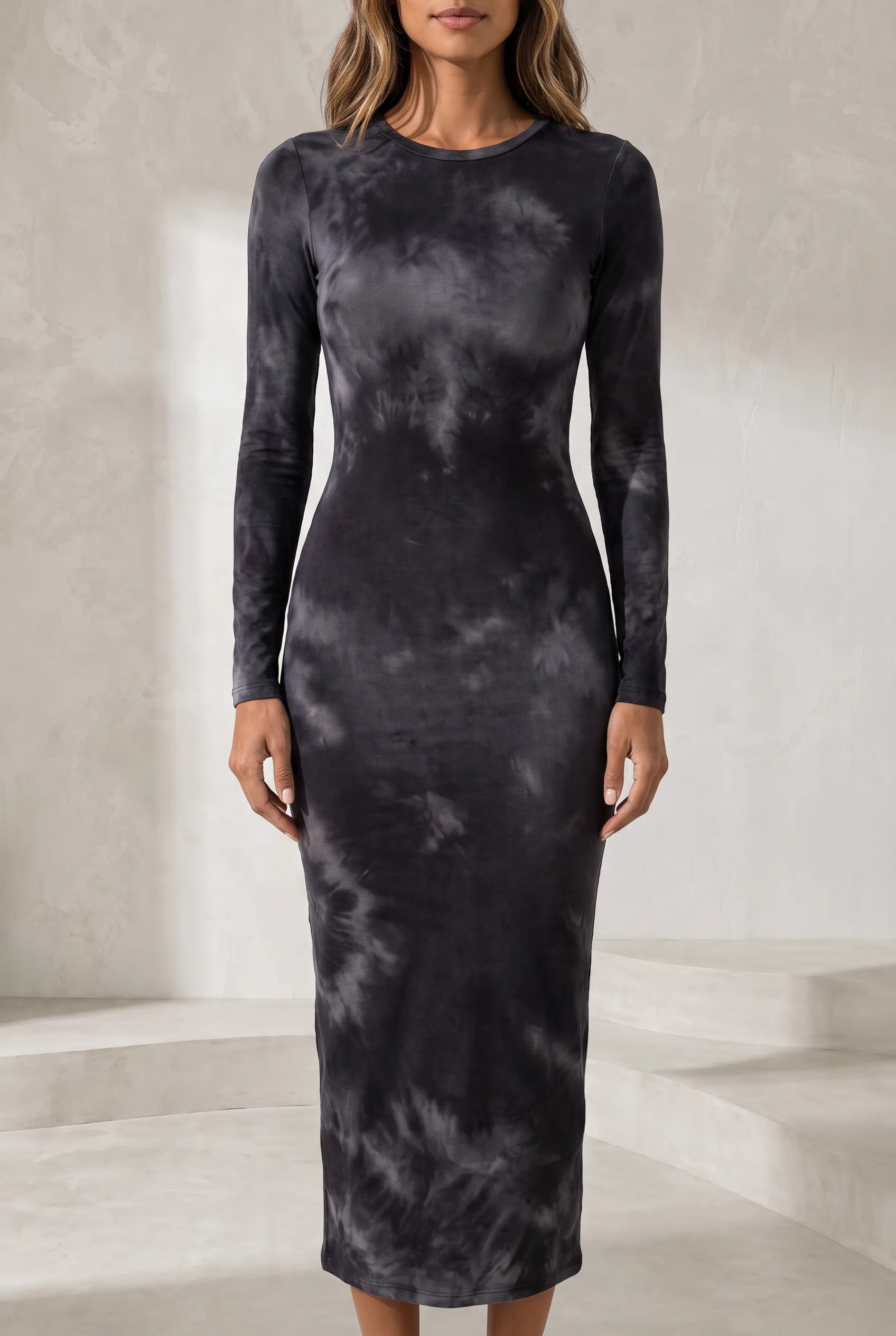 Robe longue moulante tie-dye | Lounelle Paris