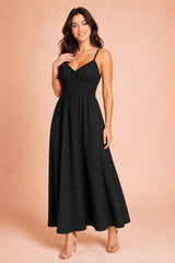 Robe lunga smockata schiena nuda