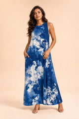 Abito lungo tie-dye