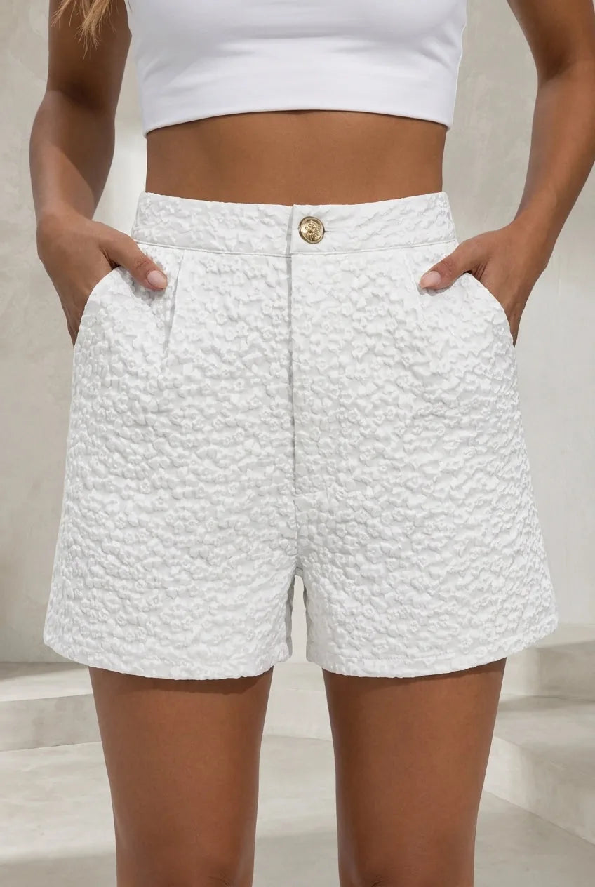 Short jacquard taille haute | Lounelle Paris