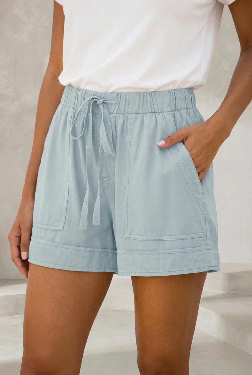 Short jambe large taille haute | Lounelle Paris