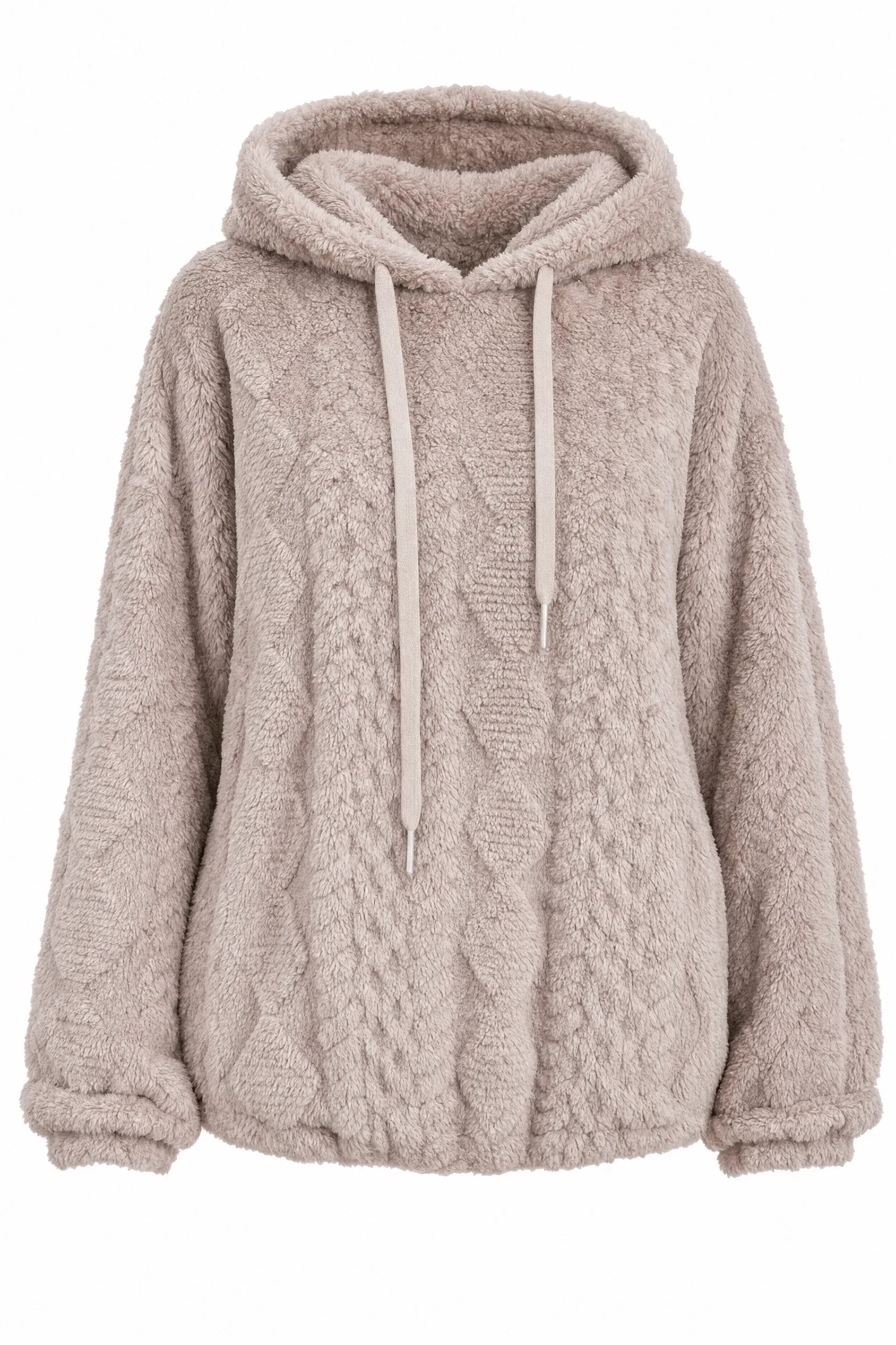Sweat à capuche ample pelucheux | Lounelle Paris