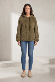 Sweat à capuche ample pelucheux | Lounelle Paris