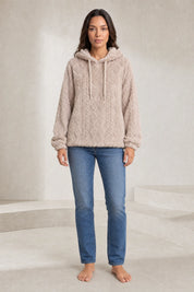 Sweat à capuche ample pelucheux | Lounelle Paris
