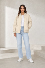 Veste matelassée ample col montant | Lounelle Paris
